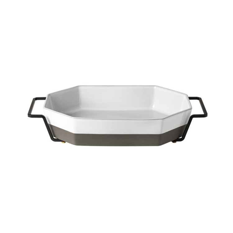 Блюдо 1POR352-03217U, металл, керамика, white/grey, Costa Nova Блюдо 1POR352-03217U, металл, керамика, white/grey, Costa Nova