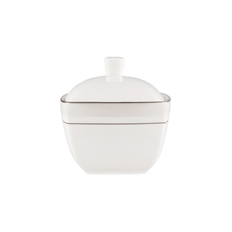 Сахарница D0880/A2101538, костяной фарфор, chrom/white, MIKASA