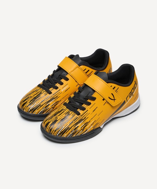 БЕЗ УПАКОВКИ Бутсы зальные JÖGEL Rapido IN Yellow/black, детский (2134214)