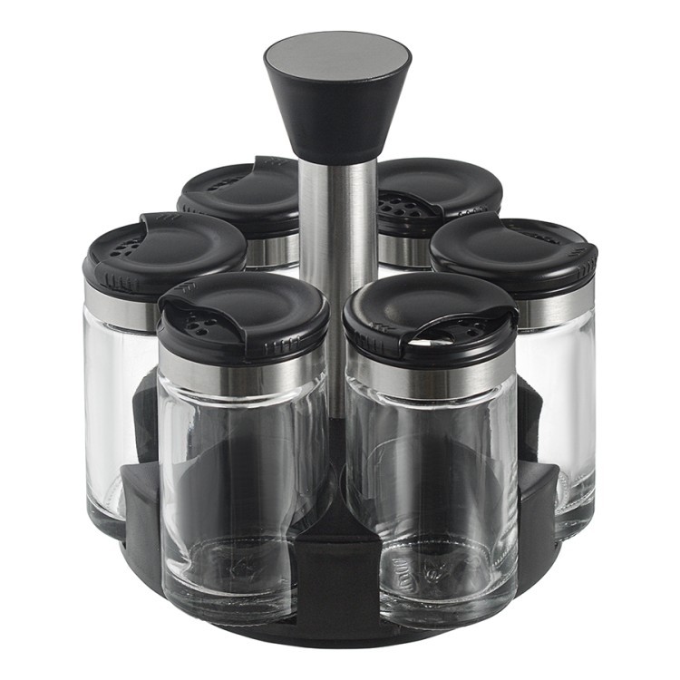 Набор из 6 банок для специй с подставкой scented jar, 100 мл (74684)