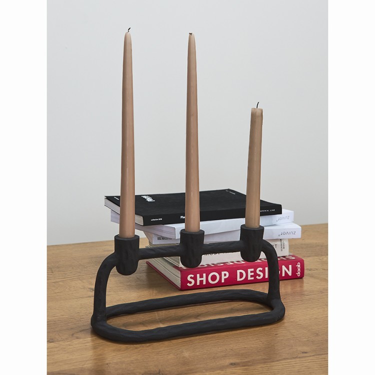 Подсвечник stery, 14 см, черный (78218) Подсвечник stery, 14 см, черный (78218)