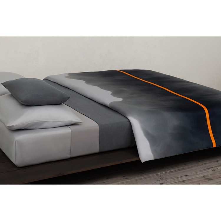 Комплект постельного белья из умягченного сатина из коллекции slow motion, orange, 150х200 см (73718)