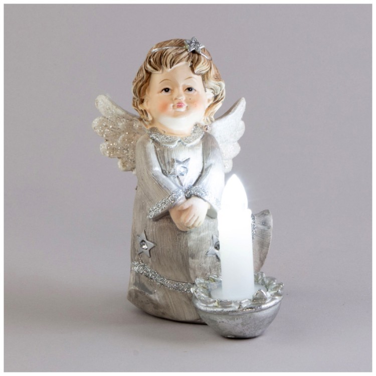 Статуэтка "ангел"с led-подсветкой 8,5х9х13,5 см Lefard (121-142)