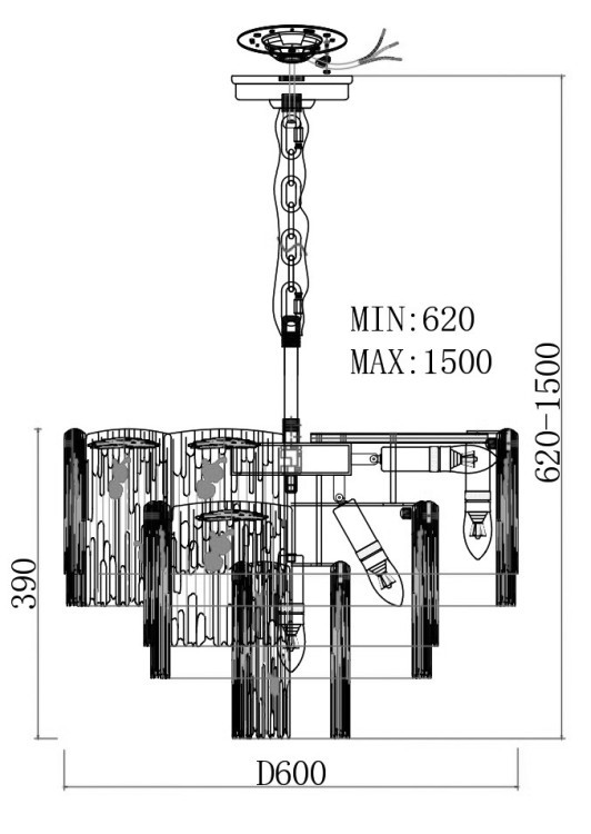 Люстра подвесная d.60см (TT-00013076)