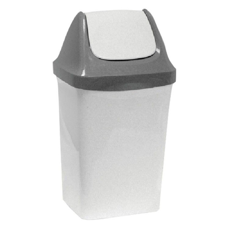 Ведро для мусора с крышкой Idea Свинг 15 л М2462 (1) (72898)