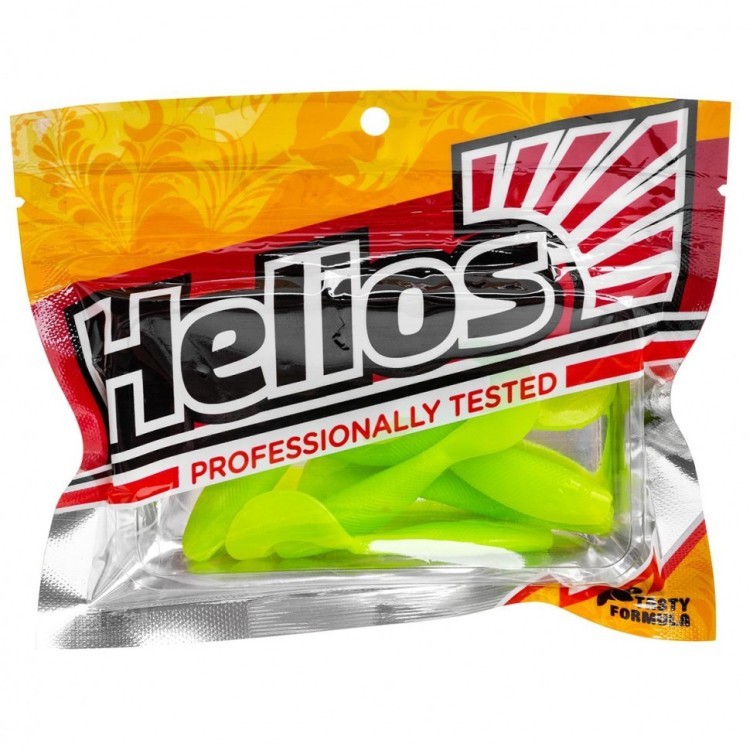 Твистер Helios Hybrid 3,15"/8,0 см, цвет Lime 7 шт HS-14-008 (78183)