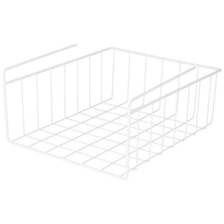 Подвесная корзина на полку 24*28*12 см цвет: белый Agness (768-700)