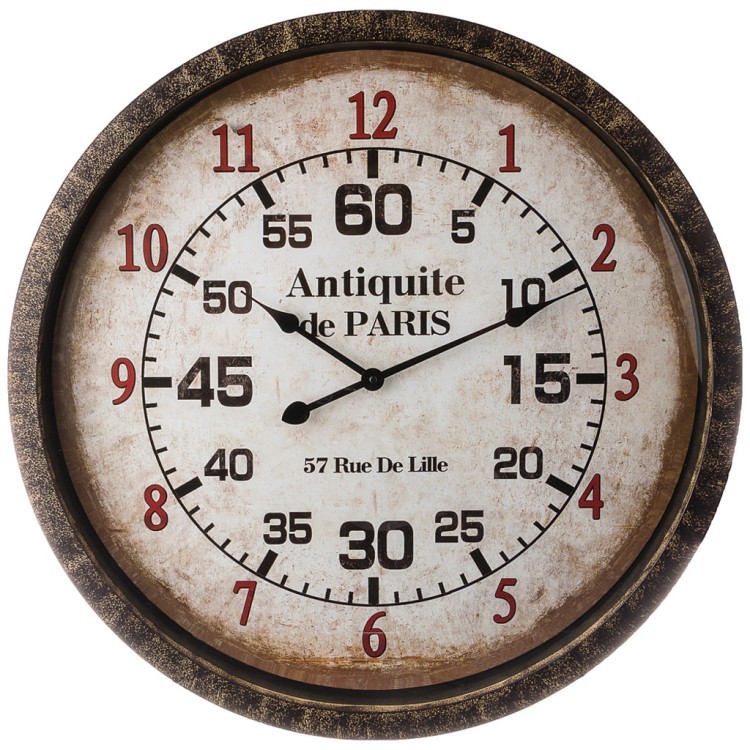 Часы настенные кварцевые "antiquite de paris" диаметр=67 см Lefard (220-395)