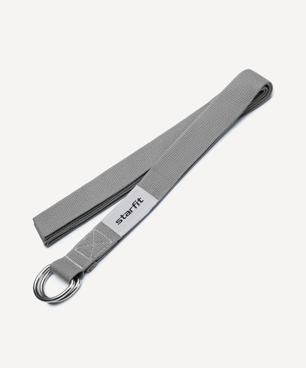 Ремень для йоги Starfit YB-100 240 см, темно-серый (2113734) Ремень для йоги Starfit YB-100 240 см, темно-серый (2113734)