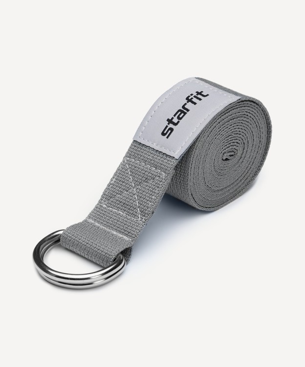 Ремень для йоги Starfit YB-100 240 см, темно-серый (2113734) Ремень для йоги Starfit YB-100 240 см, темно-серый (2113734)