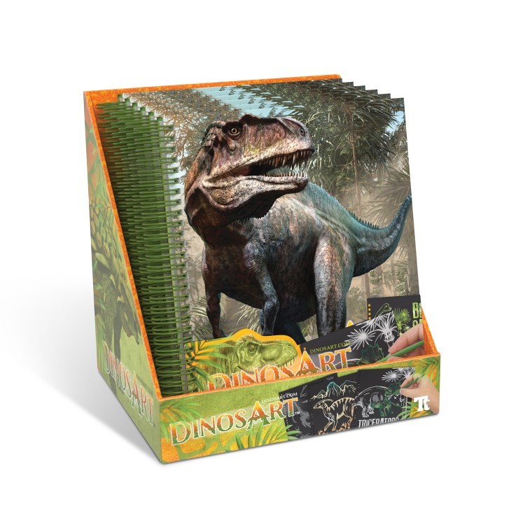 Серия Dino: Набор для рисования техникой граттаж (14 скетч страниц) (15201_NSDA) Серия Dino: Набор для рисования техникой граттаж (14 скетч страниц) (15201_NSDA)