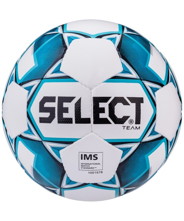 Мяч футбольный Team IMS 815419 №5, белый/синий/черный (594469)