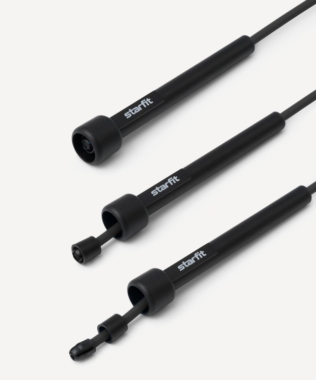 Скакалка STARFIT RP-101, 3 м, черный (2103793) Скакалка STARFIT RP-101, 3 м, черный (2103793)