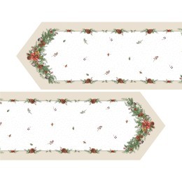 Дорожка на стол 45х400 cm  "celebration", цвет: бежевый, tm lefard, полиэстер 100% (986-001-33) 