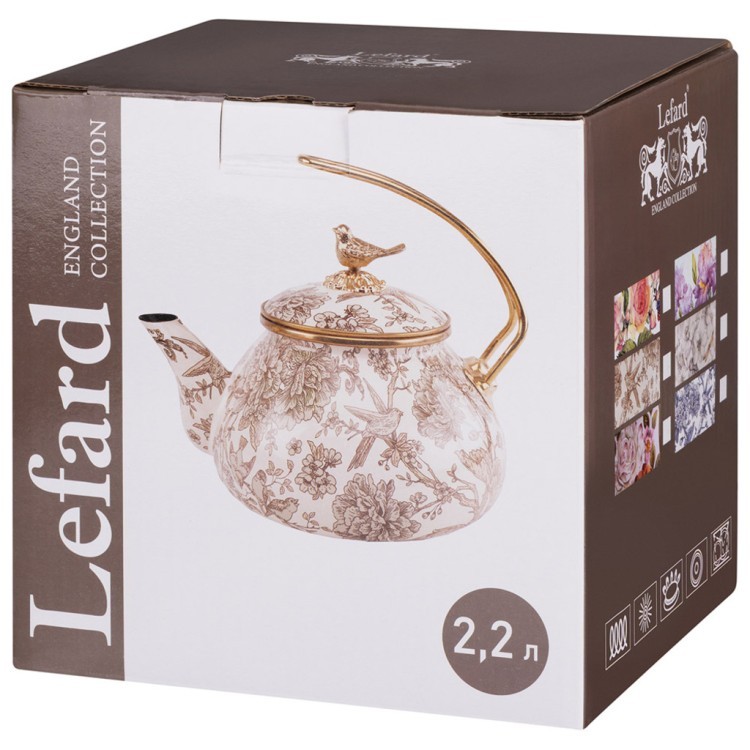 Чайник эмалированный lefard 2,2л подходит для индукцион.плит Lefard (950-715)