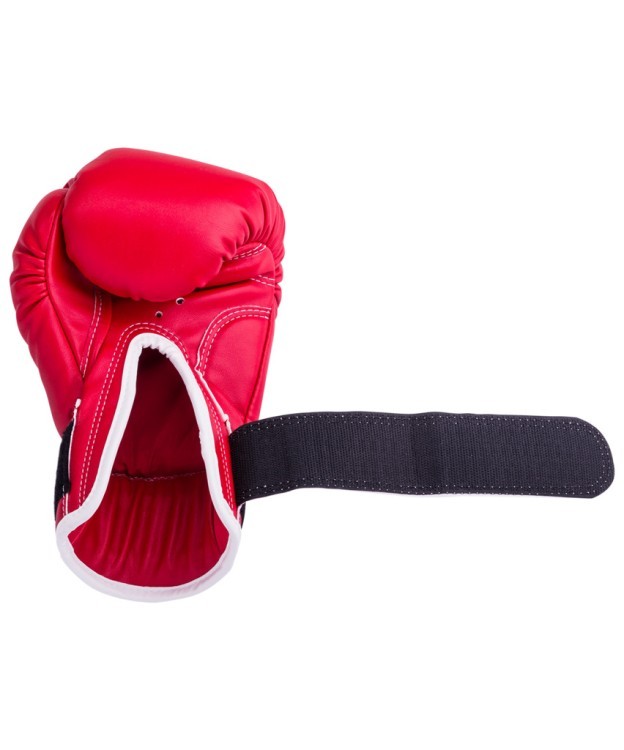 Перчатки боксерские RV-101, 6oz, к/з, красные (130483)