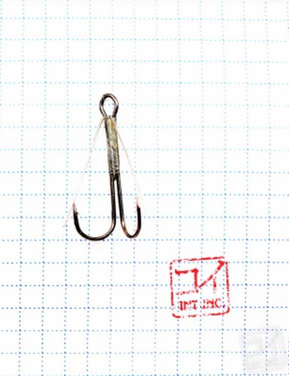 Крючок Koi Weedless Double Hook № 4 , BN, двойник незацепляйка (5 шт.) KH2325-4BN (69020)