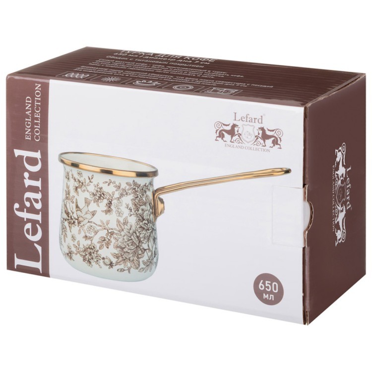 Турка эмалированная lefard, серия royal garden, 650 мл Lefard (950-783)