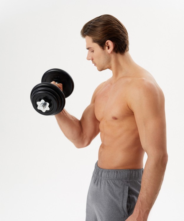Гантель разборная обрезиненная в коробке Starfit DB-716, 20 кг (2107586)