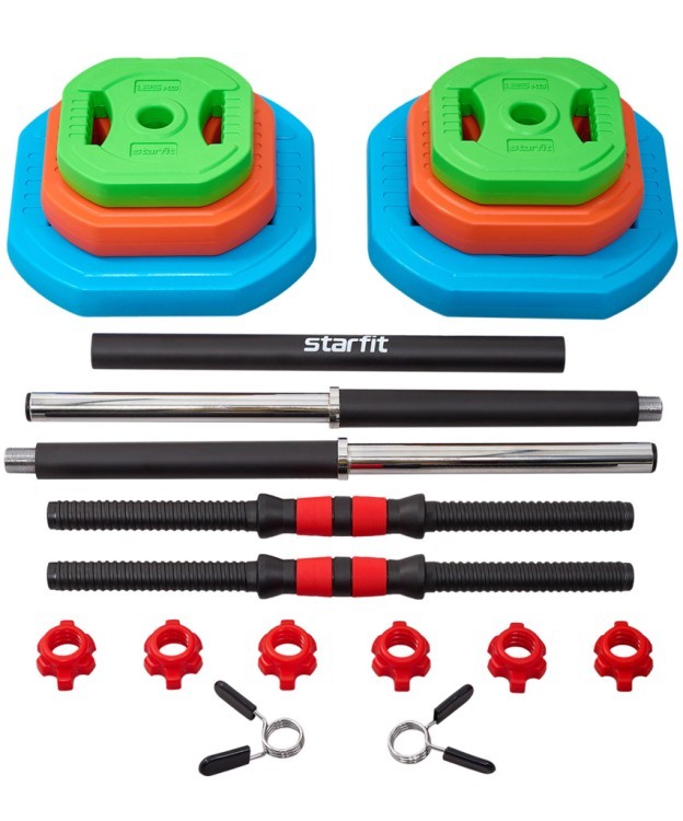 Штанга для бодипампа с разборным грифом STARFIT BB-711, 19,5 кг (2107998)