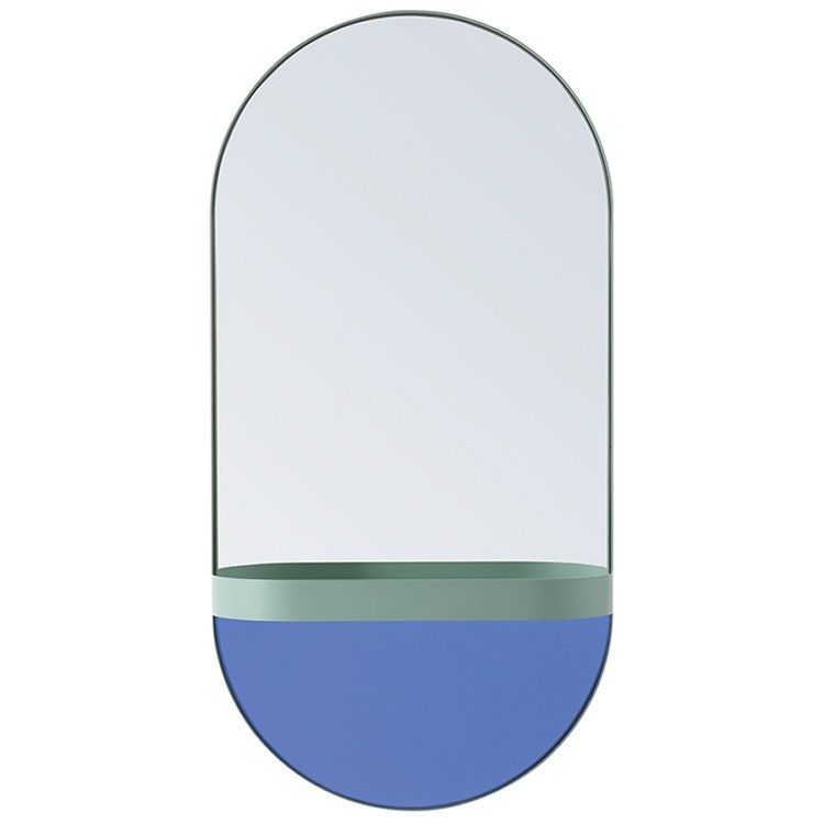 Зеркало oval, 30,5х60х10,5 см, мятное (70389)