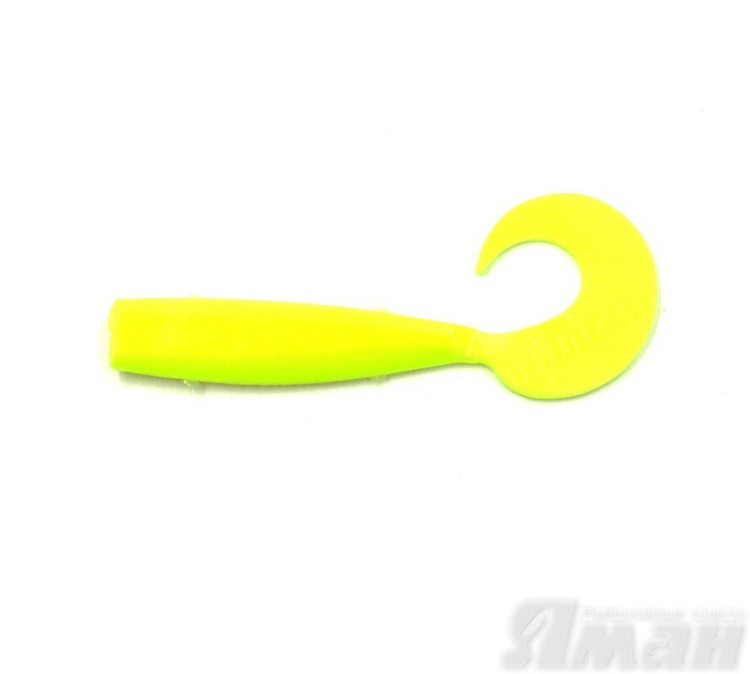 Твистер Yaman Lazy Tail Shad, 9" цвет 02 - Chartreuse, 2 шт Y-LTS9-02 (74253)