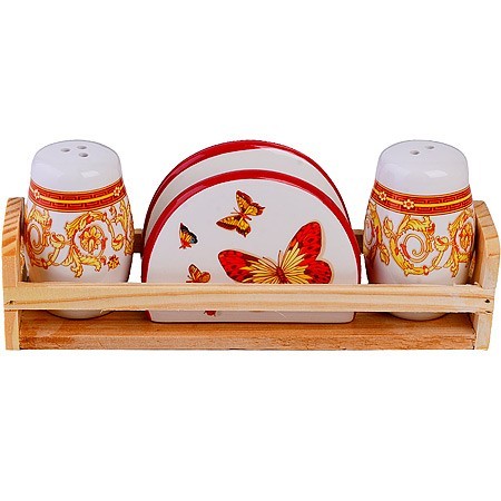 Набор для специй 4 пр Романтика доломит LR (30780)