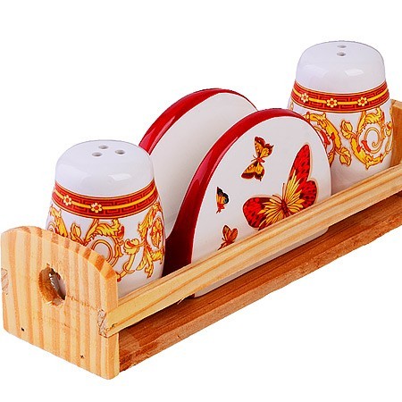 Набор для специй 4 пр Романтика доломит LR (30780)