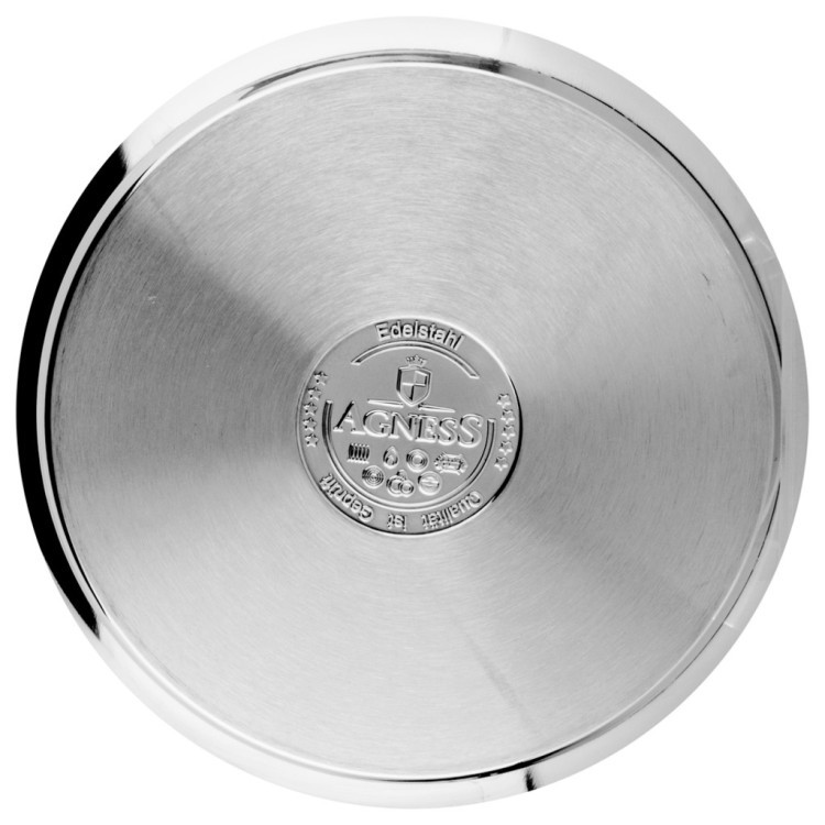 Кастрюля agness нержавеющая сталь, 13 л, диаметр=30 см. высота=20 см. Agness (936-102)