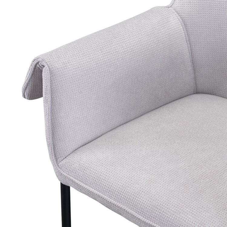 Стул aline, шенилл, светло-серый (74016) Стул aline, шенилл, светло-серый (74016)