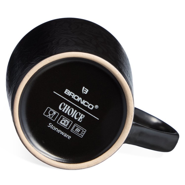 Набор кружек  bronco "choice black" 400 мл =4 шт Bronco (191-362-1)