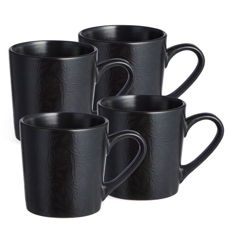 Набор кружек  bronco "choice black" 400 мл =4 шт Bronco (191-362-1)