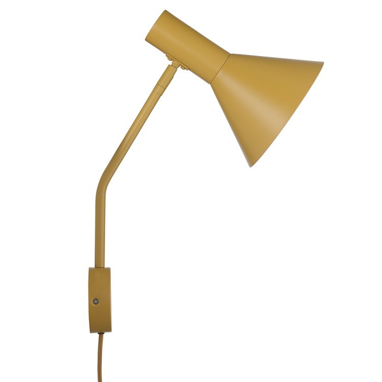 Лампа настенная lyss, 42хD18 см, миндальная матовая (67879)