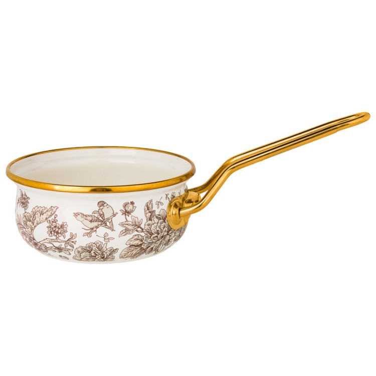 Ковш lefard эмалированный 14см / 0,9л d=14 см  длина=31см подходит для индукцион Lefard (950-716)