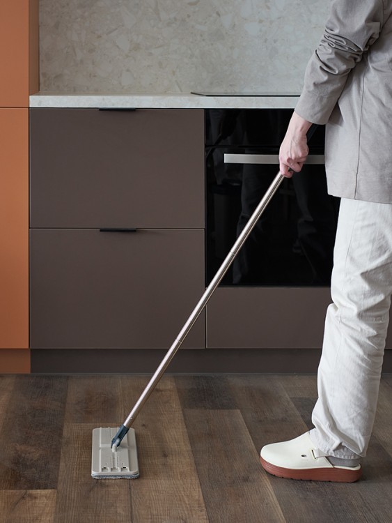 Швабра с отжимом и ведром cleanup, 7 л. (78730)