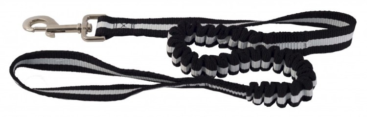 Поводок нейлоновый с буферной резинкой Каскад 2,5 см, длина 0,9-1,2 м, белый (83073)