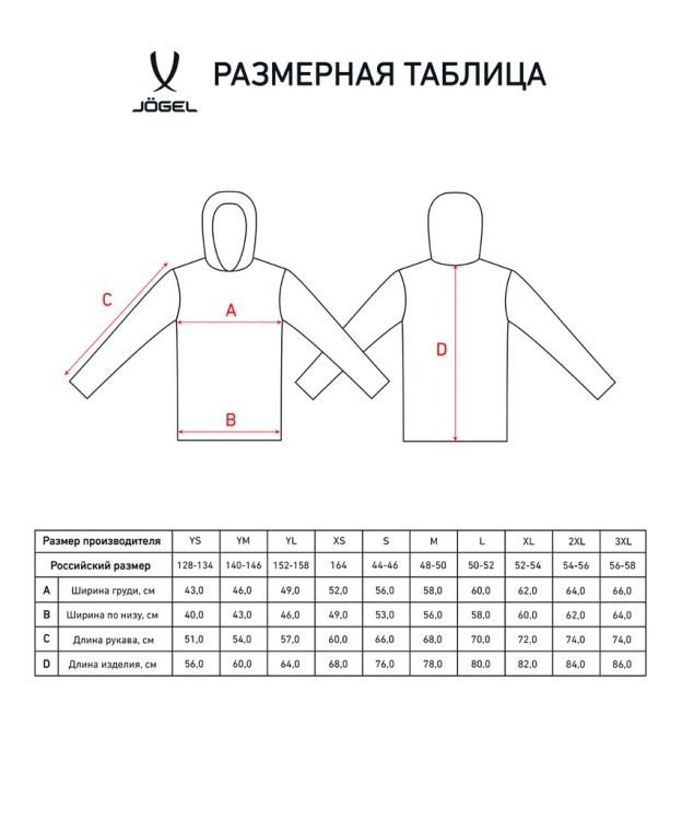 Куртка ветрозащитная JOGEL DIVISION PerFormPROOF Shower Jacket, черный (1950237)