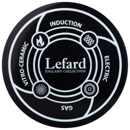 Кастрюля эмалированная lefard с крышкой, серия яблоневый сад 3,8л, диа.20см подходит для индук.пл Lefard (950-733)