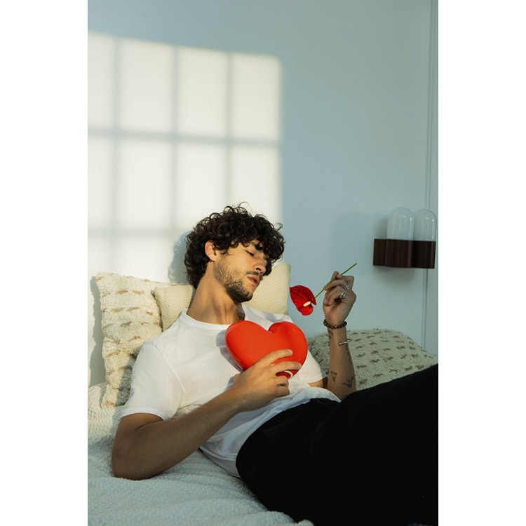 Ваза для цветов love, 15,5 см, красная (77305)