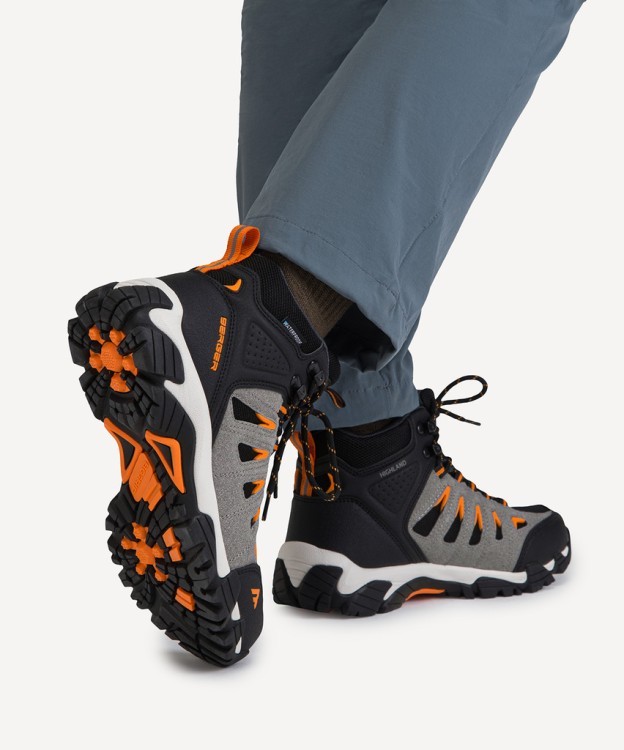 Ботинки Highland Waterproof, черный/серый/оранжевый, женский, р. 36-41 (2109932)