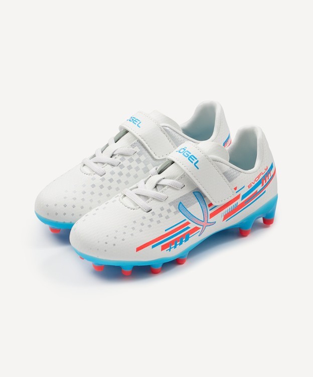 Бутсы футбольные JOGEL Evofly FG Talant White/blue, детский (2134471)