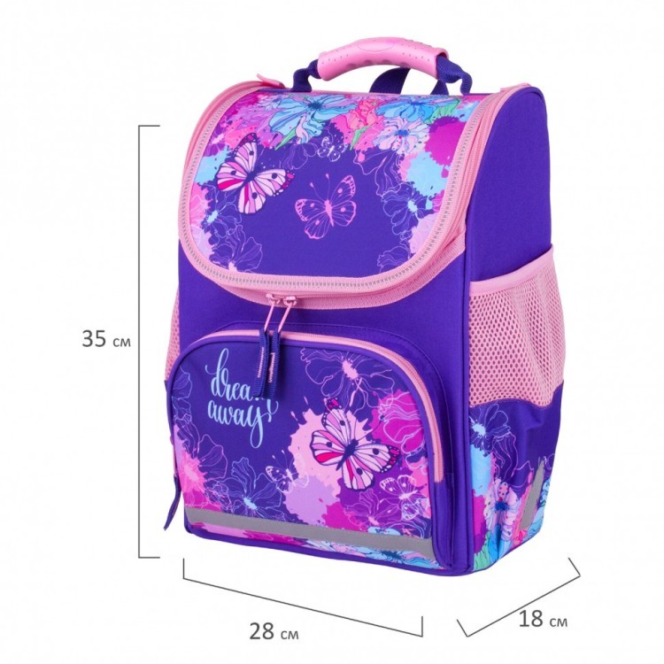 Ранец Пифагор Basic Butterflies 35х28х18 см 270683 (1) (88833)