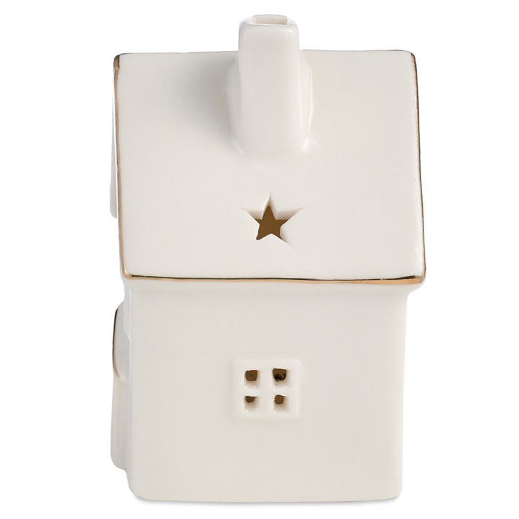 Фигурка "домик" с led-подсветкой 7,8*7,3*10,8 см Lefard (146-2184)