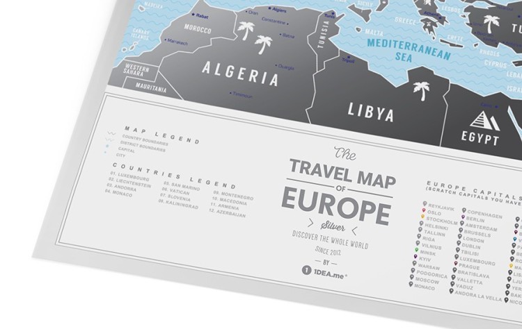 Карта travel map usa black (58060)