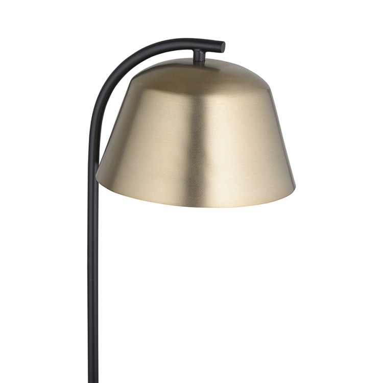 Торшер enkel mon, 138 см, черный/золотистый (76351)