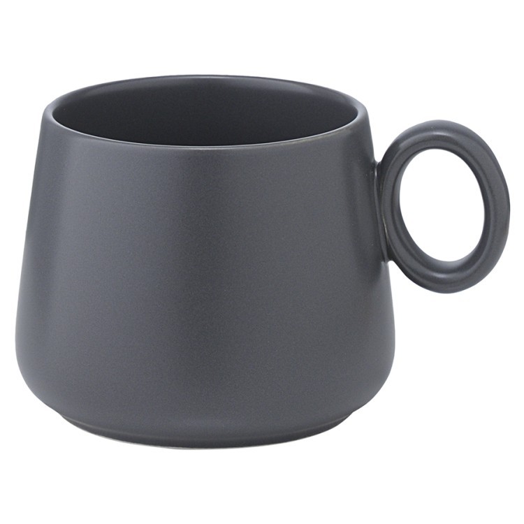 Набор из двух чайных пар темно-серого цвета из коллекции essential, 250 мл (75185)