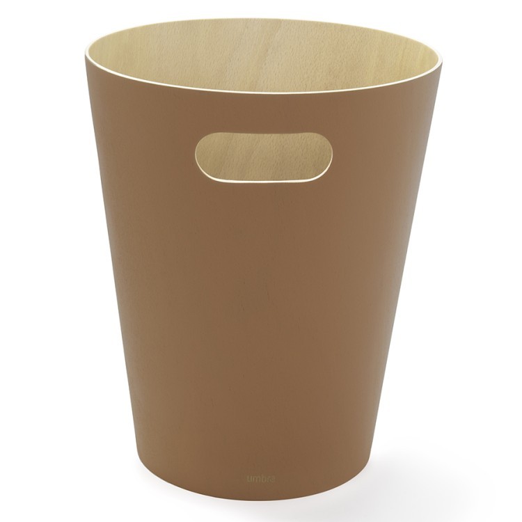 Корзина для мусора woodrow, 7,5 л, коричневая (78707)