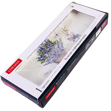 Блюдо сервировочное 28х10,6х3см Утренняя свежесть доломит LR (60201) Блюдо сервировочное 28х10,6х3см Утренняя свежесть доломит LR (60201)