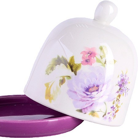 Лимонница с крышкой 9х9х9см Очарование 2пр доломит LR (60241)