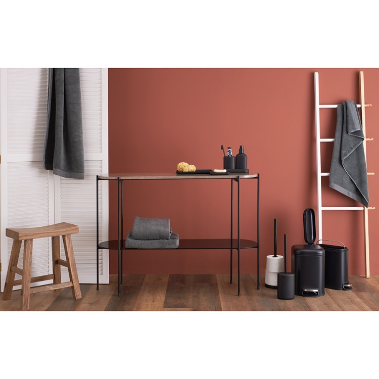 Стакан для зубных щеток slim, черный (78885)